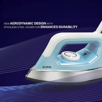 Havells Dry Iron HAWAK Blue 1100 w - Premium Dry Iron