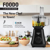 Havells FOODO 750W 5 JAR MG - Premium Food Preparation Appliance
