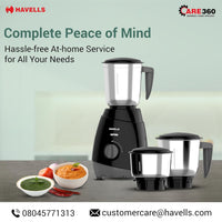 Havells FORCE 500 MG 3 JAR BLACK - Premium Food Preparation Appliance