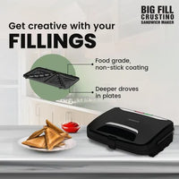 Havells BIG FILL HEXO GRILL SANDWICH - Premium Sandwich Maker