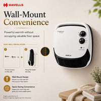Havells COMFORTER ROOM HEATER WHITE - Premium Room Heater