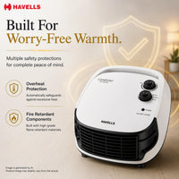 Havells COMFORTER ROOM HEATER WHITE - Premium Room Heater