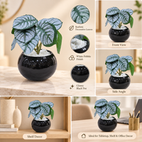 Premium Artificial Showpiece Flower Pot Home Decor, Decorative Home Item / Tabletop Statue / Luxury Flower Showpiece for Living Room, Office & Gifting
