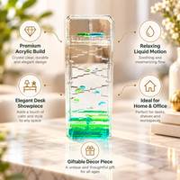 Anupam acrylic liquid motion showpiece features