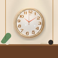 Anupam Premium Gold & White Round Wall Clock with Raised Number Dial for Living Room, Bedroom & Office Decor - usage