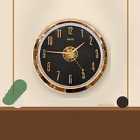 Anupam Premium Black & Gold Round Wall Clock with Decorative Center Dial for Living Room, Bedroom & Office Decor - usage