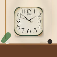 Anupam Premium Green & White Square Wall Clock with Large Numbers for Living Room, Bedroom, Kitchen & Office Decor - usage