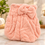 Anupam premium microfiber hair drying towel cap pink bow design