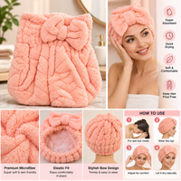 Anupam microfiber hair drying towel cap features and how to use