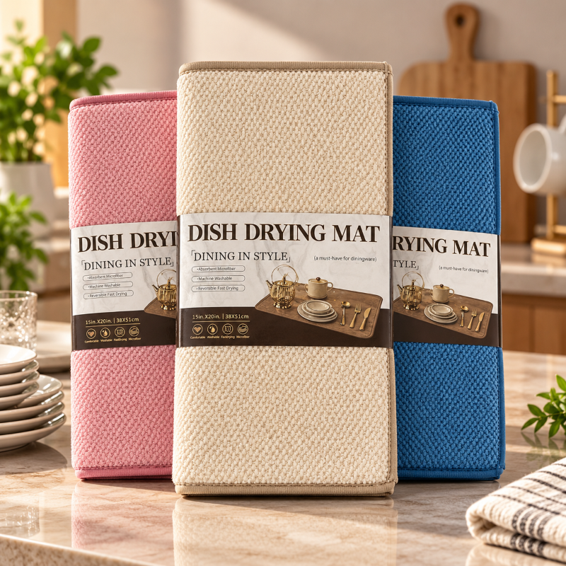 Anupam Premium Microfiber Dish Drying Mat assorted colors