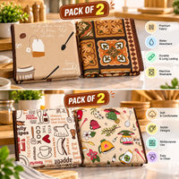 Anupam printed kitchen towel pack of 2 product features