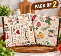 Anupam printed kitchen towel pack of 2 Pattern C