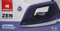 Havells DRY IRON ZEN BLUE 1100W - Premium Dry Iron