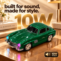 10W speaker output and glossy vintage car design