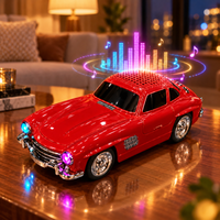 Red car Bluetooth speaker lifestyle