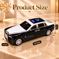 Anupam 15W Bluetooth car speaker - dimension illustration showing 14 by 6 by 4 inches