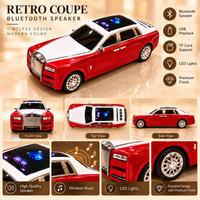 Anupam luxury car 15W Bluetooth speaker - red and white product image 5