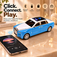 Anupam portable car shaped wireless speaker Bluetooth USB TF LED