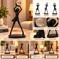 Anupam abstract woman figurine premium lifestyle and detail view