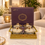 Anupam Premium Golden Glass Storage Jar Set with Decorative Tray | 4 Elegant Airtight Jars with Lids & 1 Luxury Serving Tray | Kitchen Storage Container Set for Tea, Coffee, Sugar, Dry Fruits & Gifting