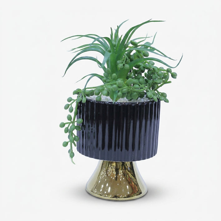 Premium Artificial Graceful Flower Pot Home Decor, Decorative Home Item / Tabletop Statue / Luxury Flower Showpiece for Living Room, Office & Gifting