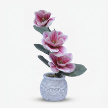 Artificial Pink Flower Pot / Decorative Floral Arrangement / Home Decor Flower Pot