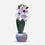 Artificial White Orchid Flower Pot / Decorative Floral Arrangement / Home Decor Flower Pot
