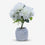 Artificial White Flower Pot / Decorative White Floral Arrangement / Home Decor Flower Pot