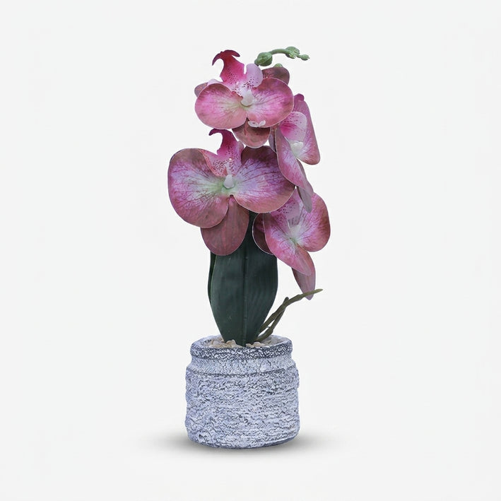 Premium Artificial Graceful Flower Pot Home Decor, Decorative Home Item / Tabletop Statue / Luxury Flower Showpiece for Living Room, Office & Gifting