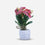 Artificial Pink Flower Pot / Decorative Pink Floral Arrangement / Home Decor Flower Pot