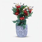 Premium Artificial Graceful Flower Pot Home Decor, Decorative Home Item / Tabletop Statue / Luxury Flower Showpiece for Living Room, Office & Gifting