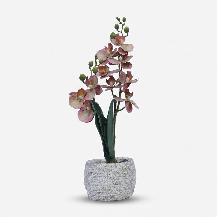 Premium Artificial Graceful Flower Pot Home Decor, Decorative Home Item / Tabletop Statue / Luxury Flower Showpiece for Living Room, Office & Gifting