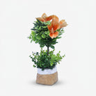 Premium Artificial Graceful Flower Pot Home Decor, Decorative Home Item / Tabletop Statue / Luxury Flower Showpiece for Living Room, Office & Gifting