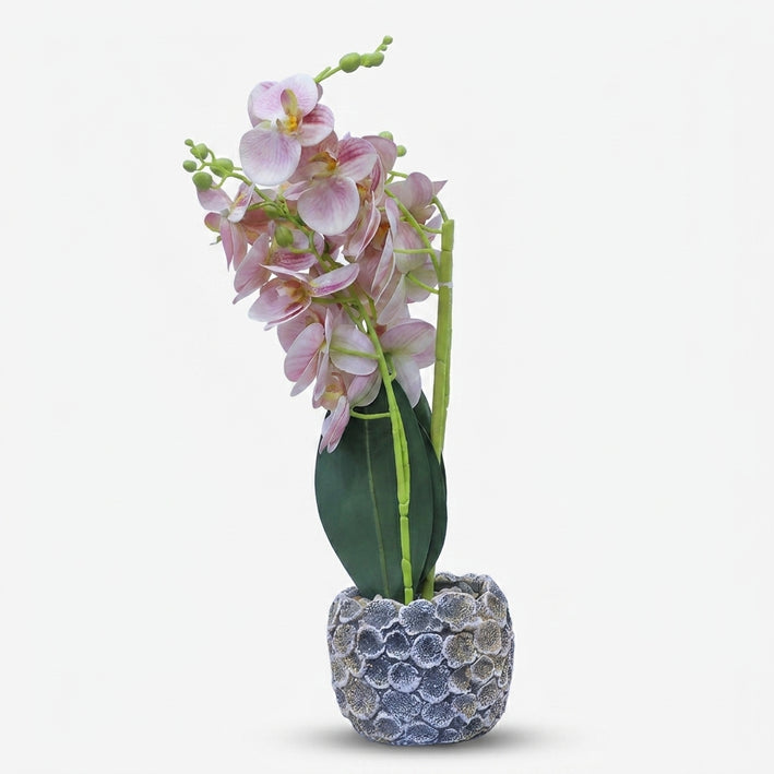 Premium Artificial Graceful Flower Pot Home Decor, Decorative Home Item / Tabletop Statue / Luxury Flower Showpiece for Living Room, Office & Gifting