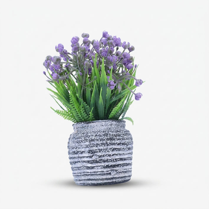 Premium Artificial Stunning Flower Pot Home Decor, Decorative Home Item / Tabletop Statue / Luxury Flower Showpiece for Living Room, Office & Gifting