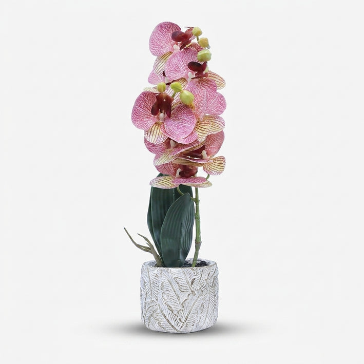 Premium Artificial Beautiful Flower Pot Home Decor, Decorative Home Item / Tabletop Statue / Luxury Flower Showpiece for Living Room, Office & Gifting