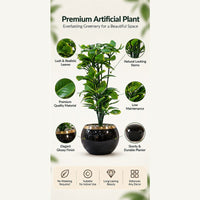 Premium Artificial Beautiful Flower Pot Home Decor, Decorative Home Item / Tabletop Statue / Luxury Flower Showpiece for Living Room, Office & Gifting