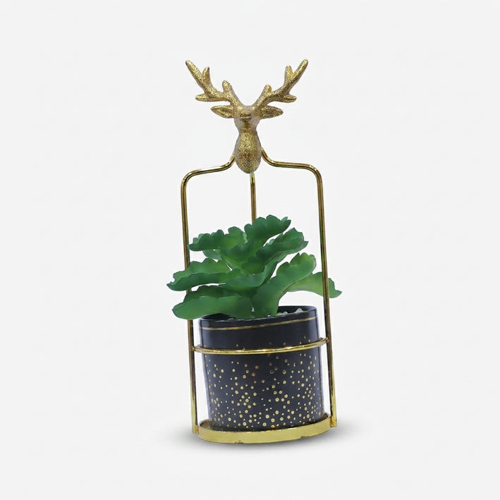 Premium Artificial Beautiful Flower Pot Home Decor, Decorative Home Item / Tabletop Statue / Luxury Flower Showpiece for Living Room, Office & Gifting