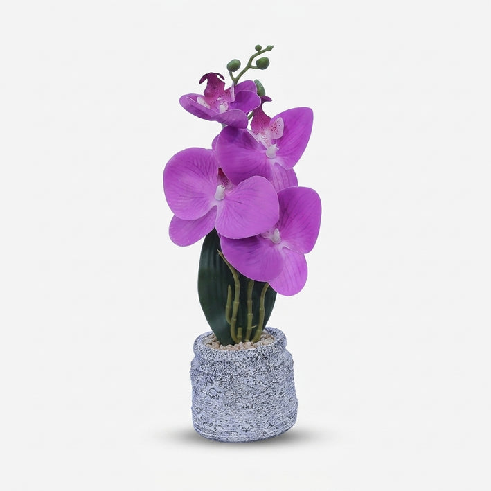 Premium Artificial Beautiful Flower Pot Home Decor, Decorative Home Item / Tabletop Statue / Luxury Flower Showpiece for Living Room, Office & Gifting
