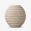 Premium Graceful Beige Ribbed Round Ceramic Vase for Modern Home Decoration
