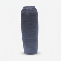 Tall Black Ceramic Flower Vase, Multicolour Textured Decorative Vase for Home Décor, Floor Décor & Gifting
