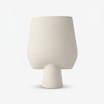 Modern Pedestal Ceramic Flower Vase, Multicolour Decorative Vase for Home Décor, Table Décor & Gifting