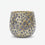 Premium Elegant Gold & Grey Scallop Pattern Decorative Ceramic Vase for Home Decor