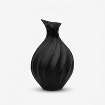 Black Spiral Ceramic Flower Vase, Pink White Black Decorative Vase for Home Décor, Table Décor & Gifting