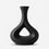 Premium Alluring Black Modern Loop Shape Ceramic Vase for Home Office Decor