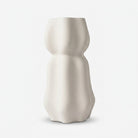 Premium Enchanting Modern White Hourglass Shape Ceramic Vase for Home Decor