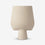 Premium Elegant Beige Modern Pedestal Ceramic Vase for Living Room Home Decor