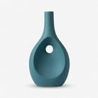 Premium Stunning Modern Teal Blue Ceramic Bottle Vase