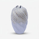Premium Enchanting Lavender Spiral Textured Ceramic Vase with Gold Finish