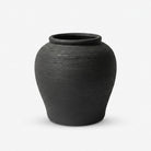 Premium Gorgeous Matte Black Textured Ceramic Decorative Vase
